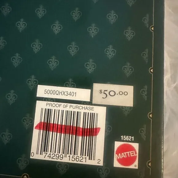 1996 Hallmark Yuletide Romance Barbie Doll Third in Series Special Edition NRFB - Picture 5 of 5